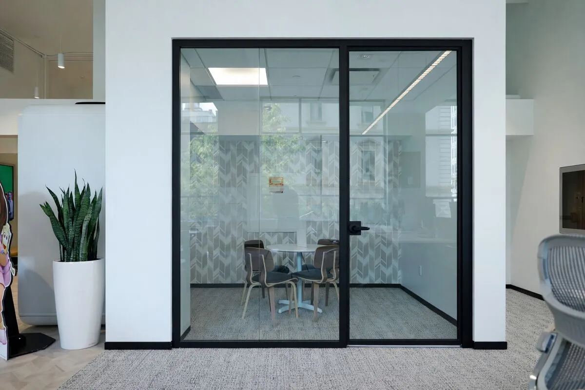 Porte en verre à profil bas S12 door