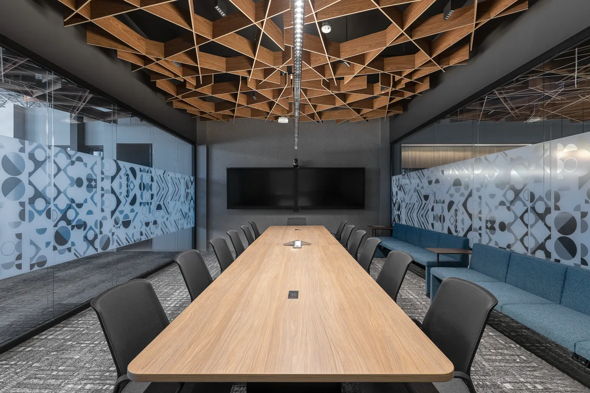 Fortune 500 office glass walls