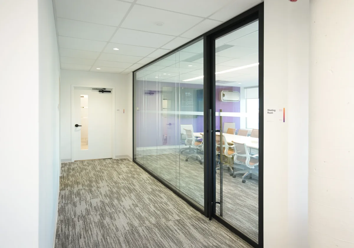 moodwall P4 glass wall system detail